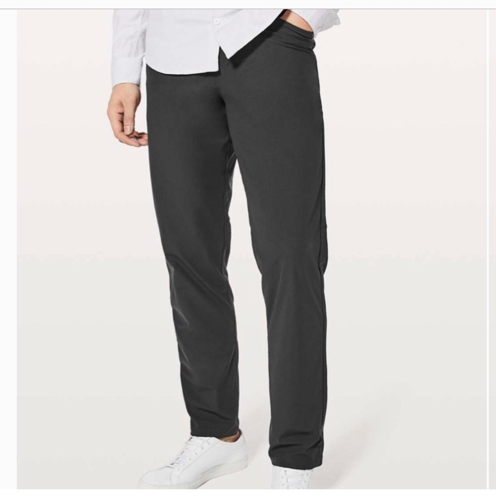 LULULEMON ABC Classic Pants Jeans Grey performance athleisure Gorpcore size 28